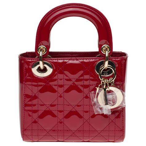 red christian dior bag|dior cherry red leather bag.